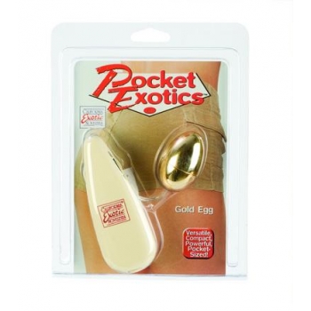 Multi-Speed Vibrating Gold Plastic Egg