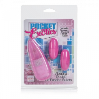 Pocket Exotics Dual Pink Passion Bullet Vibrators