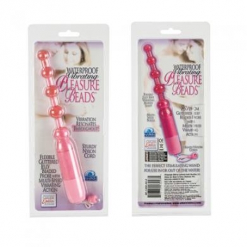 Waterproof Vibrating Anal Beads - Pink