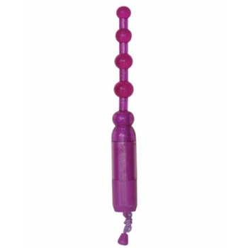 Waterproof Vibrating Anal Beads - Purple