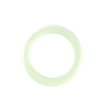 White Rubber Cock Ring - Small