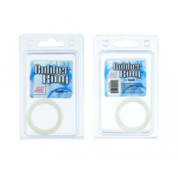 White Rubber Cock Ring - Small