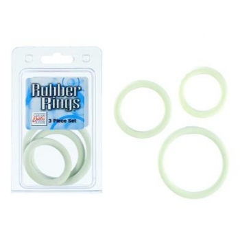 Rubber Ring - White 3 Piece Set