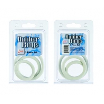 Rubber Ring - White 3 Piece Set