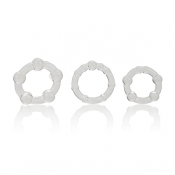 Island Rings Clear Cock Ring Set