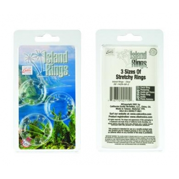 Island Rings Clear Cock Ring Set