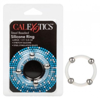 Steel Beaded Silicone Enhancement Ring