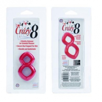 Crazy 8 Red Cock Ring