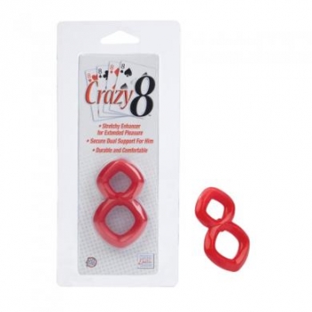 Crazy 8 Red Cock Ring