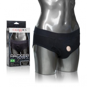 Packer Gear Black Brief Harness (2XL/3XL)