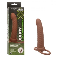 Performance Maxx Ribbed Dual Penetrator Brown