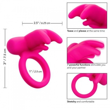 Silicone Rechargeable Triple Clit Flicker