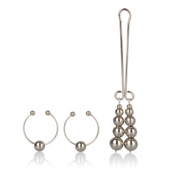 Nipple and Clitoral Non-Piercing Body Jewelry - Silver