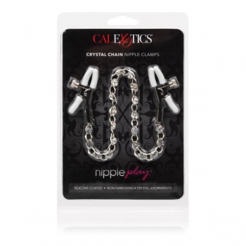 Nipple Play Crystal Chain Nipple Clamps - Elevated Sensation