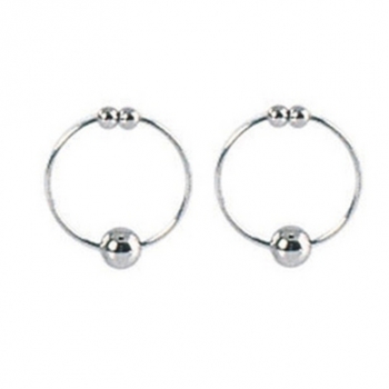 Nipple Play Non-Piercing Nipple Rings Silver