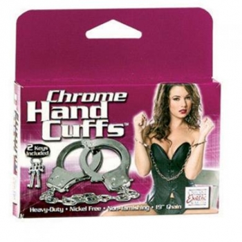 Classic Chrome Handcuffs for Bondage Enthusiasts