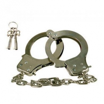 Classic Chrome Handcuffs for Bondage Enthusiasts