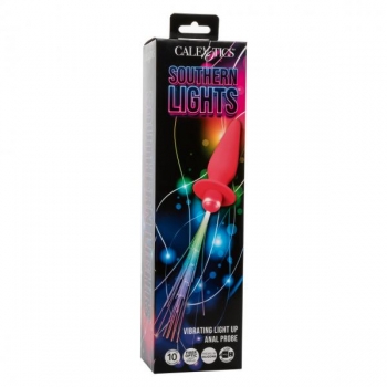 Southern Lights Light-Up Vibrating Anal Probe Pink