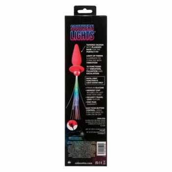 Southern Lights Light-Up Vibrating Anal Probe Pink