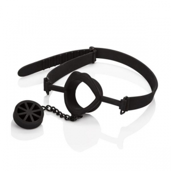 Scandal Silicone Stopper Gag Black