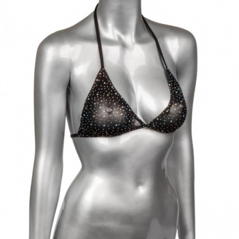 Radiance Triangle Bikini Top - Elegant Black