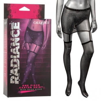 Radiance 1pc Garter Skirt with Thigh Highs