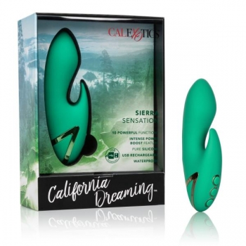 California Dreaming Sierra Sensation Green Rabbit Vibrator