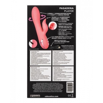 California Dreaming Pasadena Player Pink Rabbit Vibrator