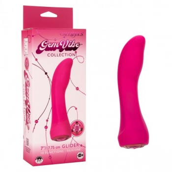 Gem Vibes Collection Glider - Luxurious Pink Vibrator