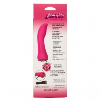 Gem Vibes Collection Glider - Luxurious Pink Vibrator