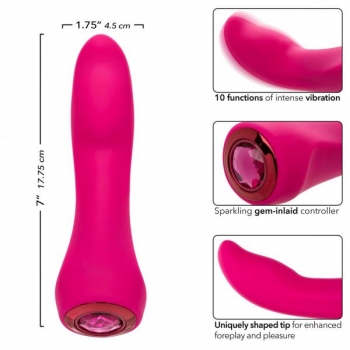 Gem Vibes Collection Glider - Luxurious Pink Vibrator