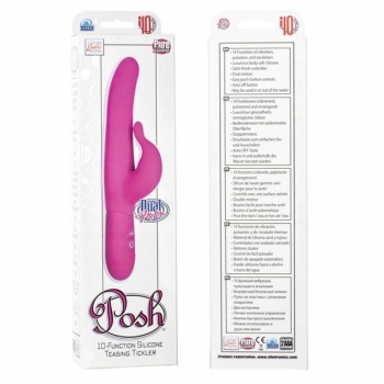 Posh Teasing Tickler 10 Function Pink Vibrator