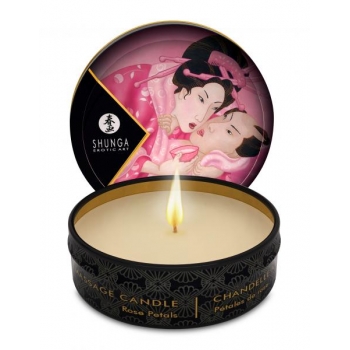 Shunga Massage Candle - Rose Petals 1oz