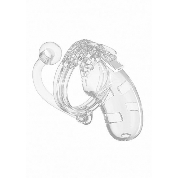 Mancage Chastity 3.5-Inch Cage with Plug - Transparent