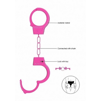 Ouch Beginner's Handcuffs - Pink