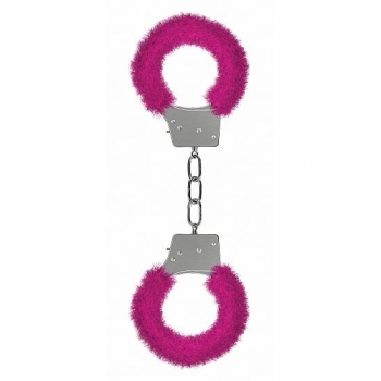 Ouch Beginner's Handcuffs - Furry Pink