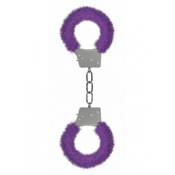 Ouch Beginners Furry Handcuffs - Purple