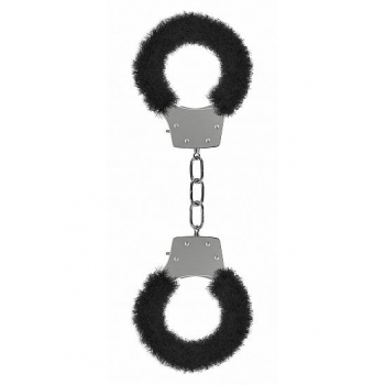 Ouch Pleasure Handcuffs - Furry Black Restraint