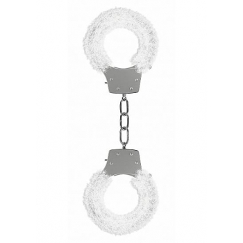 Ouch Pleasure Handcuffs - Furry White Restraints