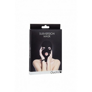 Ouch Subversion 3 Hole Hood Mask Black O/S