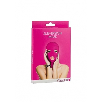 Ouch Subversion 3 Hole Hood Mask - Pink