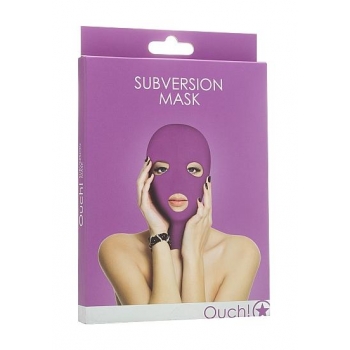 Ouch Subversion Purple Mask - 3 Hole Hood