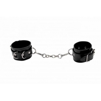 Ouch Leather Cuffs For Hand and Ankles - Black