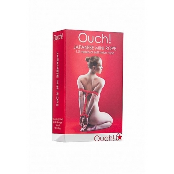 Ouch Japanese Mini Rope - 1.5m Red