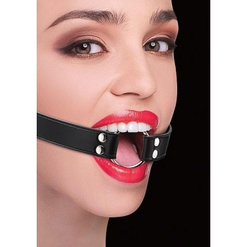 Ouch Ring Gag in Black O/S