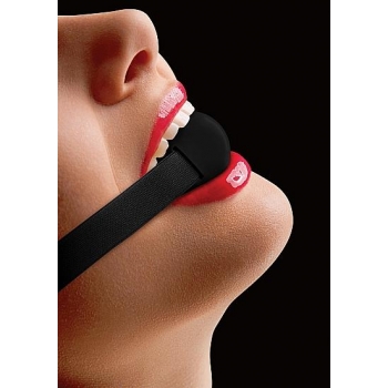 Ouch Elastic Ball Gag - Black One Size