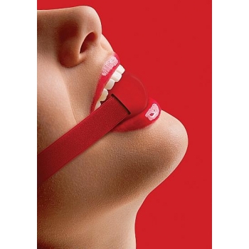 Elastic Ball Gag Red