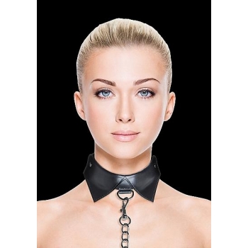 Ouch! Exclusive Black Collar & Leash Set