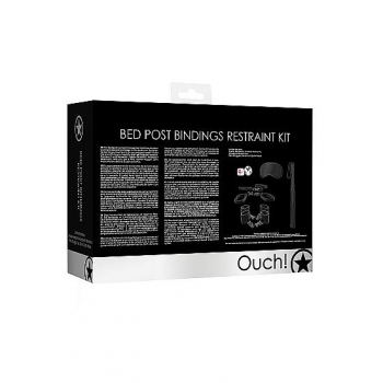 Ouch Bed Post Bindings Restraint Kit Black