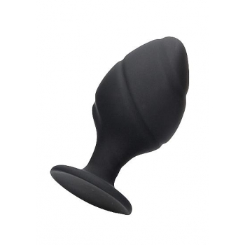 Ouch! Silicone Swirled Butt Plug Set - Black